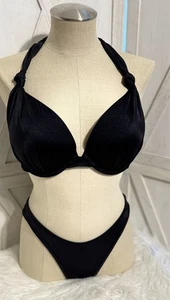 COSTUME DA BAGNO BIKINI VICTORIA’S SECRET NERO TAGLIA SM 36DD - Foto 1 di 8