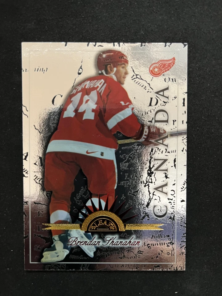 1997-98 Leaf International #12 Brendan Shanahan Detroit Red Wings Canada  NrMt - Image 1 of 2