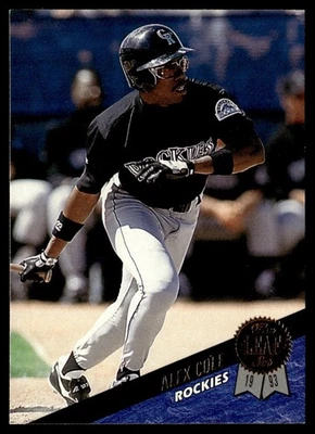 1993 Leaf Alex Cole Colorado Rockies/Florida Marlins #312 - Image 1 of 2