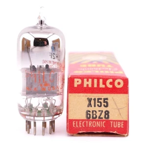 One PHILCO X155 6BZ8 Tube NOS NIB O Getter Black Plates Test%: 133/130 TV-7 - Picture 1 of 1