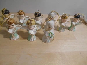 9 Weihnachten 1940-1950 Chor Engel Ornamente Japan 2 1/4" 83333 - Bild 1 von 6