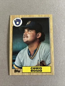 1987 Topps Tiffany Chris Bosio RC Milwaukee Brewers #448 - Bild 1 von 2