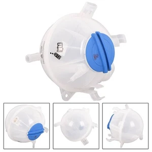 Blue & White Engine Radiator Coolant Tank Reservoir W Cap for For GOLF For MK6 - Picture 1 of 12