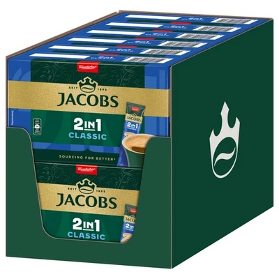 JACOBS Löskaffee 2in1 Classic 12 x 10 Sticks löslicher Kaffee Instantkaffee - Bild 1 von 4