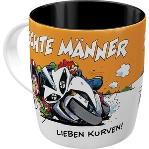 Nostalgic-Art - Kaffeebecher Kaffeepott Kaffeetasse Keramik Groß - Echte Männer - Bild 1 von 7