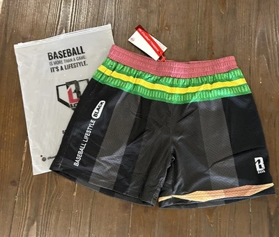 Pantalones Cortos de Malla Gráficos Lápiz Negro Estilo de Vida de Béisbol 101 Niños Jóvenes XL NUEVOS CON ETIQUETAS Nuevos Foto 1 de 3