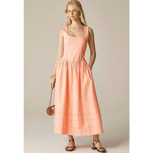 J.Crew Drop Waist Mixy Dress PS Pink Scoop Neck Knit Sleeveless A-Line Stretch - Picture 1 of 8