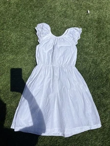 Gap Kids White Dress Used Size Large Girls - Picture 1 of 7