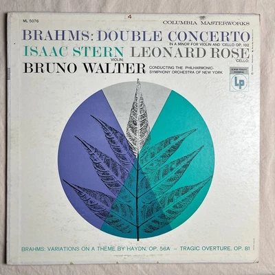 STERN/ROSE Brahms: Double Concerto 1956 Vinyl LP Columbia ML 5076 - VG+ Foto 1 de 4
