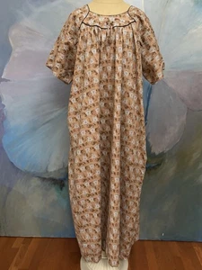 5X Floral House Dress Cottagecore Sleepwear Lounge Plus Size Nightgown Muumuu - Picture 1 of 11