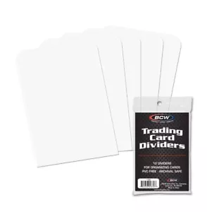 20 BCW Trading Card Dividers - Picture 1 of 1