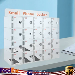 Caja de almacenamiento transparente de acrílico rectangular para teléfono celular con llaves EE. UU. - Imagen 1 de 12