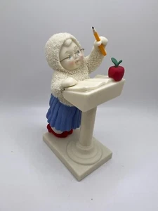 Dept 56 Snowbabies Teachers Helper Figurine Lets Pretend 2001 - Picture 1 of 6