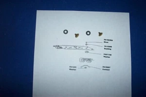 American Flyer Parts - PA10235A rivetti e boccole PA10209 per tender 4 pezzi #201 - Foto 1 di 1