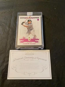 2021 IMPECCABILE ANDREW VAUGHN DUAL DIAMOND RC SSP 1/4 PRIMO! - Foto 1 di 2