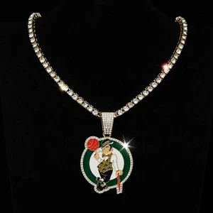 Collana con ciondolo oro/argento Boston Celtics - Foto 1 di 4