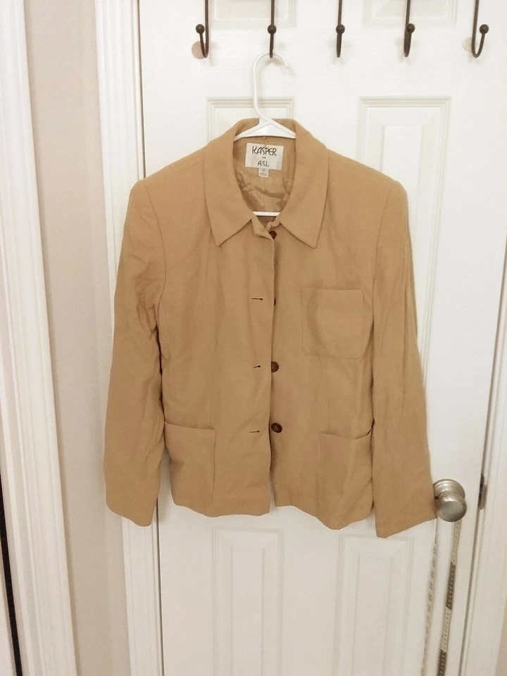 Blazer KASPER ASL Mujer Talla 10 Doble Bolsillos Forrados  Foto 1 de 4