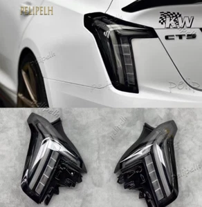 LED Smoke Black Rear Lamps Taillights Dynamic Signal Fits 2020-2024 Cadillac CT5 - Picture 1 of 11