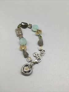 BRACCIALE Brighton Fiori, Cuore e Perline Argento - Foto 1 di 6