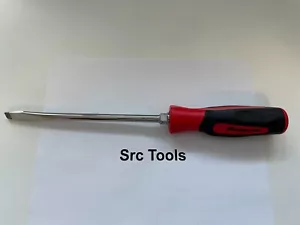 Snap-on Tools USA NEW RED 3/8" Tip Soft Grip Flat Head Screwdriver SGD8BR - Picture 1 of 5