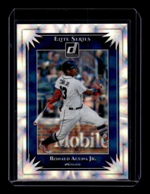 2019 Donruss Elite Series #1 Ronald Acuna Jr. /999 - EXACT SCAN - Image 1 of 2
