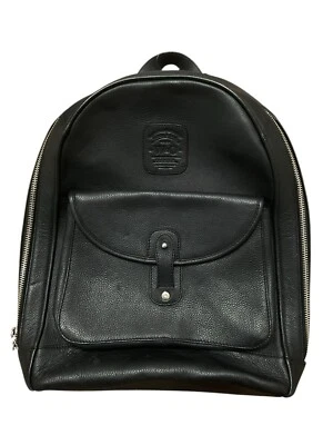 Bolso de viaje de lana y roble mochila de cuero negro excelente Foto 1 de 4