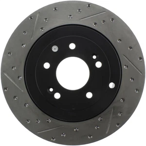 StopTech 127.51035R Rear Right Drilled Slotted Brake Rotor for 2010-2016 Genesis - Foto 1 di 9