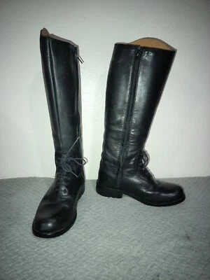 Steve Madden Trooper Black Leather Riding Boots Equestrian Sz 5.5 - Image 1 of 4
