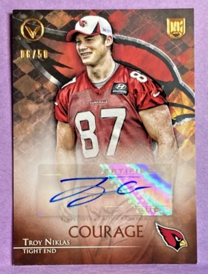 2014 Topps Valor TROY NIKLAS Rookie Autograph Courage /50 Card #VA-TN Cardinals - Image 1 of 2