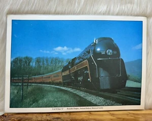 Vtg Vinyl Placemats N&W Class “J” #609 NRHS Roanoke Chapter Streamlined Lot of 2 - Picture 1 of 9