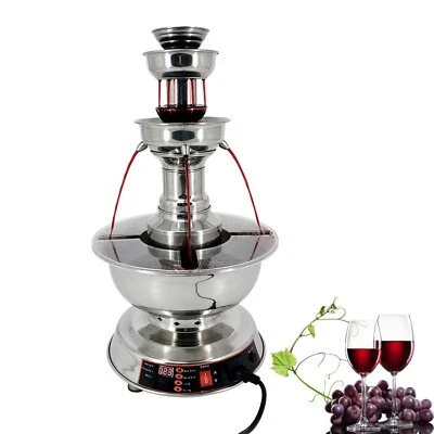 Máquina fuente de vino tinto comercial máquina cascada de jugo de champán Foto 1 de 4