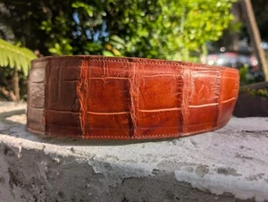 Wild American Alligator Rifle Shoulder Sling Strap gator swamp leather A26 - Picture 1 of 24