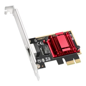 Adaptador de red ranura PCI Expressx1 Cudy PE25 2,5 Gbps soporte de bajo perfil Windows - Imagen 1 de 3