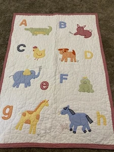 Trapunta culla bambini fienile ceramica ABCS animali usata in ottime condizioni - Foto 1 di 3