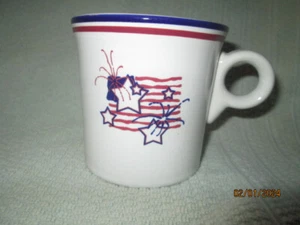 Fiesta Ware tazza esclusiva a stelle e righe outlet in pensione USA - Foto 1 di 5