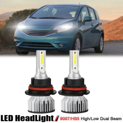 Kit de bombillas LED de haz alto/bajo para Nissan Versa Note 2014-2019 HB5 9007 Foto 1 de 4