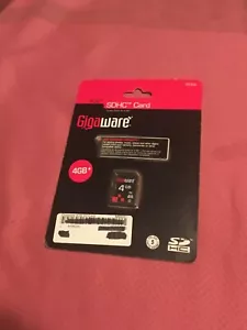 4GB Gigaware SDHC Flash Memory Card Brand New d 92 - Picture 1 of 4