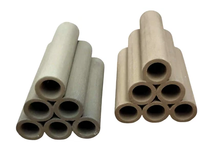 Pyramid 6 Ceramic Breeding Hiding Tube for Shrimp Fish Cave Shelter Decoration - Image 1 of 4