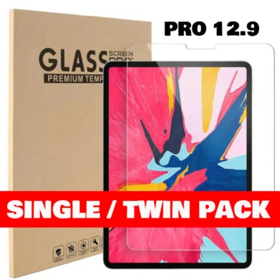 [2 Pack] Tempered Glass Screen Protector For iPad Pro 12.9" 1st/2nd 3/4/5th Gen - Image 1 of 4