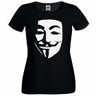 Ladies Anonymous Hacker Guy Fawks Hacktivist Revolution Vendetta T-Shirt