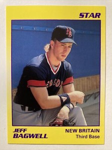 Jeff Bagwell 1990 Star New Britain Red Sox Rookie Card #30 (3435) HOF Rookie