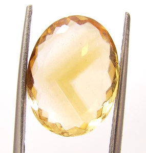 Piedra preciosa suelta de cuarzo citrino natural de 10,80 quilates corte ovalado piedra curativa - 60033 - Imagen 1 de 5