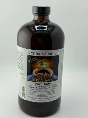 Líquido Nature's Unique Vita-Min Plus 32 oz CADUCIDAD: 10/2026 Foto 1 de 4