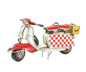 Modellino in latta di moto Vespa vintage sopramobile da collezione ornamento - Imagen 1 de 2