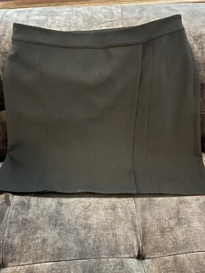 Theory Black Staple Wrap Mini Skirt Size 8 NWT Barneys Fashion Designer - Picture 1 of 5