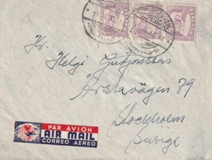 ICELAND: Airmail cover Reykjavik to Sweden 1946. - Picture 1 of 1