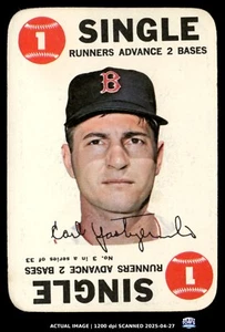 1968 Topps Game  #3 Carl Yastrzemski HOF VG-EX (crease) - Picture 1 of 3