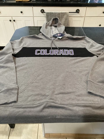 MENS MLB Colorado Rockies LIGHTWEIGHT Hoodie Large Gray L NWT Cover