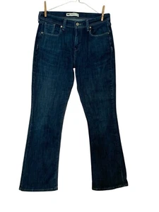 Levis Jeans 515 Women's Bootcut Size 6 R Blue Denim Flare Button Back Pocket - Picture 1 of 8