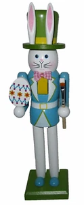 OSTERNUSSKNACKER ~ OSTERHASE HÄLT EIN OSTEREI UND EINEN PINSEL 12" T - Bild 1 von 4